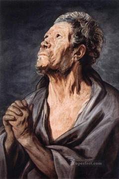  Flemish Oil Painting - An Apostle Flemish Baroque Jacob Jordaens